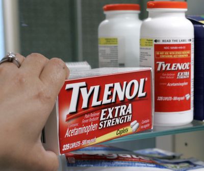 Tylenol Extra Strength bottles will carry a warning about acetaminophen on the cap. (Associated Press)