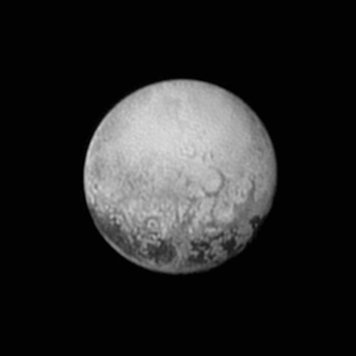 This July 11, 2015, image provided by NASA shows Pluto from the New Horizons spacecraft. (AP)