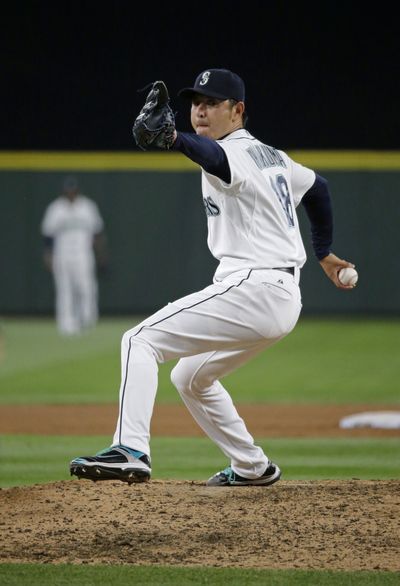 Seattle Mariners starting pitcher Hisashi Iwakuma was on fire Wednesday, throwing a no-hitter against Baltimore.  (Associated Press)