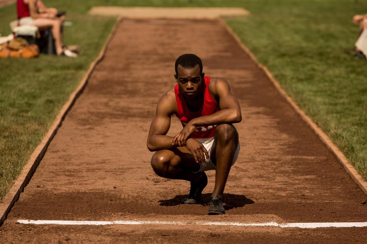 Stephan James as Jesse Owens in Stephen Hopkins’ “Race,” a Focus Features release. (Thibault Grabherr / Associated Press)