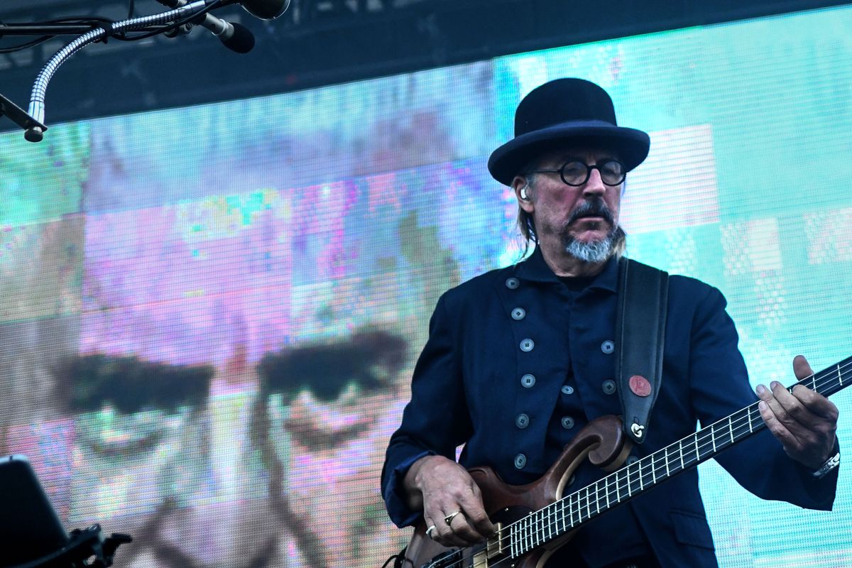 Les Claypool of Primus plays for the crowd during the first concert at the U.S. Pavilion in Riverfront Park in downtown Spokane on Friday.  (Kathy Plonka/The Spokesman-Review)