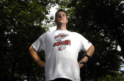 
Spokane's James Hicks, 375 pounds lighter after a four-year program, has his sights firmly set on the New York City Triathlon later this month. 
 (Jed Conklin / The Spokesman-Review)