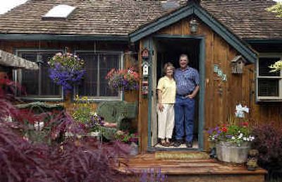 
Carla and Bob Besser have volunteered their home for the Coeur d'Alene Home Tour. It started as a two-room mill shack on the outskirts of the old Rutledge Mill. 
 (Jesse Tinsley / The Spokesman-Review)