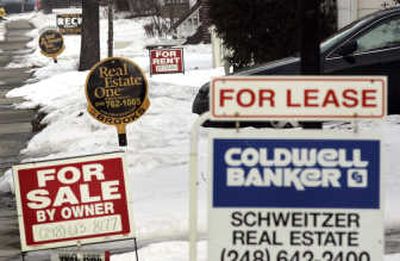 
Associated PressThe nation's economy hit a big bump when the subprime credit crunch forced tens of thousands of homes into foreclosure.
 (File Associated Press / The Spokesman-Review)