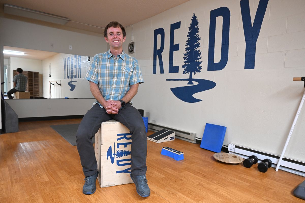 Physical therapist Trey Nichols is shown at his studio at The Wellness Center at 5900 E. 4th Ave. in Spokane Valley on Aug. 2. (Jesse Tinsley/THE SPOKESMAN-REVIEW)