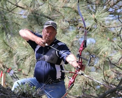 Wyndell Wilhelm shoots his way to France at the World field Archery Trials, held at Spokane's Evergreen Archery in May 2012. (Courtesy photo)