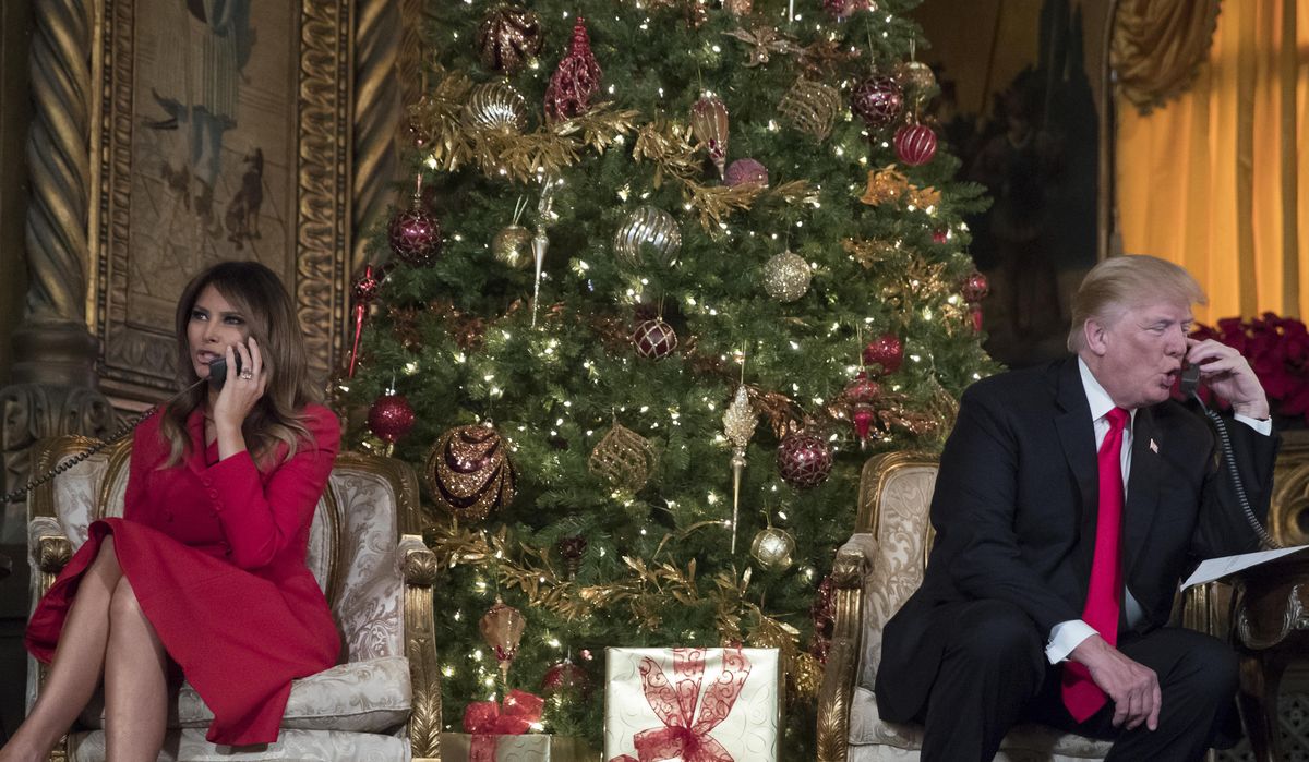 Trump celebrates Christmas like most of America, with family The