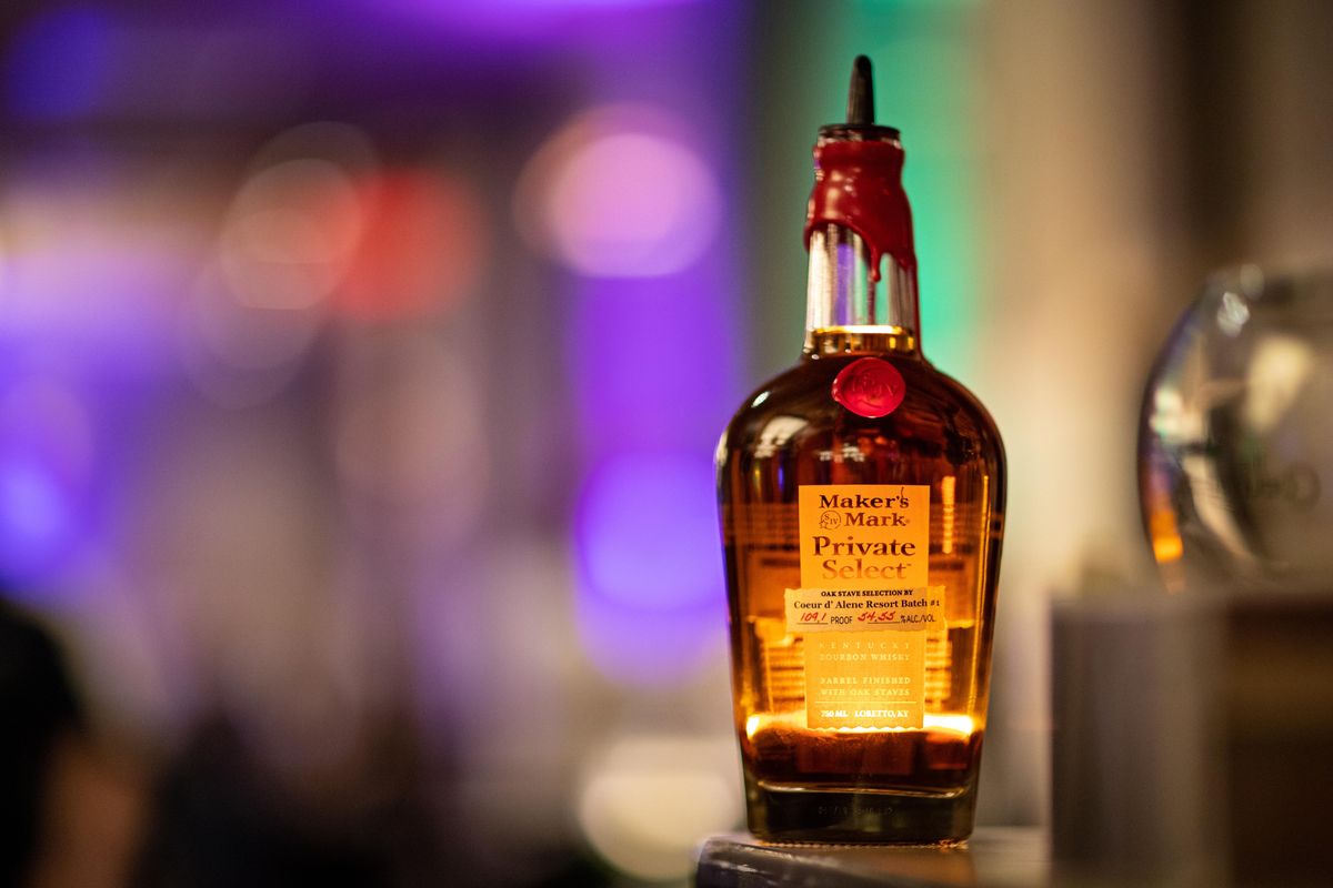 The Coeur d’Alene Resort created its first Maker’s Mark barrel during a visit to the distillery in Kentucky in May. (Quicksilver Photography)