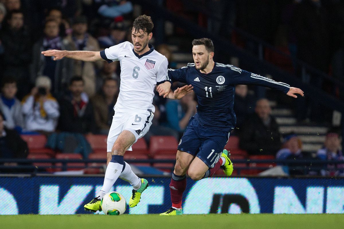 Brad Evans, left, could find himself competing for a spot on the U.S. team that will play in the World Cup. (Associated Press)