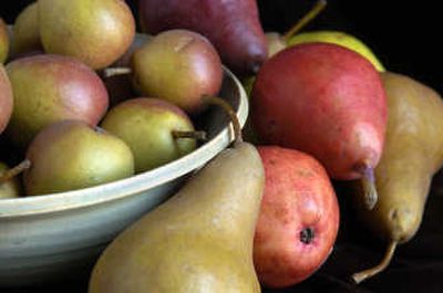 
Early fall proves an ideal time to find a variety of pears, among them Seckel, Bosc, Starkrimson and Bartlett. 
 (Dan Pelle / The Spokesman-Review)