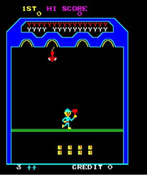 Universal released "Cheeky Mouse" to arcades in 1980, letting you live out your Tom and Jerry fantasies with hand tools. 