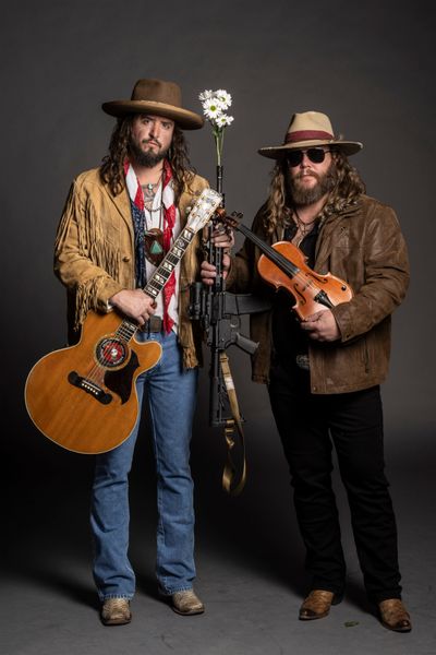 War Hippies’ Scooter Brown, left, and Donnie Reis will be performing at FarmJam in Colville Friday through Sunday.  (Michael Weintrob)