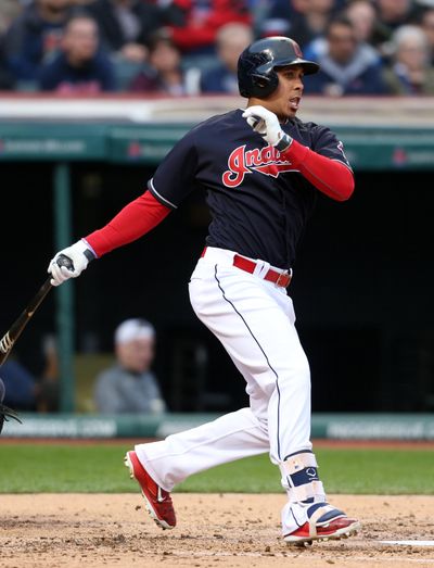 Cleveland Indians' Michael Brantley had surgery on his right shoulder Monday to address chronic biceps tendinitis. (Ron Schwane / Associated Press)