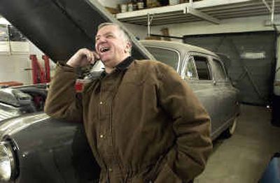 
Dick Panabaker plans to spend a lot of  his forced retirement from politics in his Hayden shop working on his collection  of Nash automobiles, including the restoration of this 1950 Ambassador. 
 (Jesse Tinsley / The Spokesman-Review)