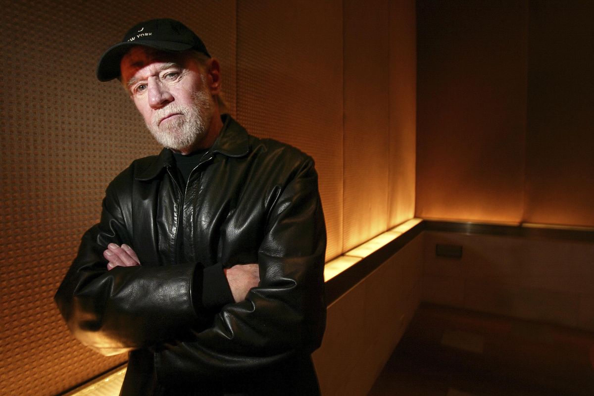This March 19, 2004, file photo shows actor and comedian George Carlin in New York. Carlin is featured in CNN's docuseries, "The History of Comedy," premiering Thursday. (GREGORY BULL / ASSOCIATED PRESS)