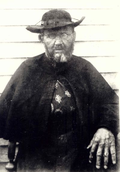 Father Damien is pictured two months before he died in 1889.  (Associated Press / The Spokesman-Review)