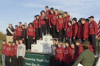 
North Central's boys stood head and shoulders above the field at Saturday's State 3A cross country meet at Pasco. 
 (Christopher Anderson / The Spokesman-Review)