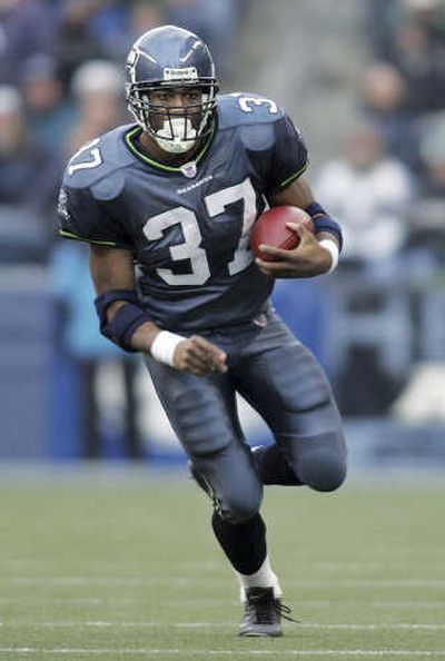 Seattle running back Shaun Alexander will turn 30 before the season begins. Associated Press
(File Associated Press / The Spokesman-Review)