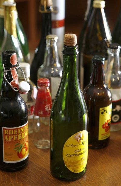A selection of hard cider scientist Will McClatchey has used in his research.