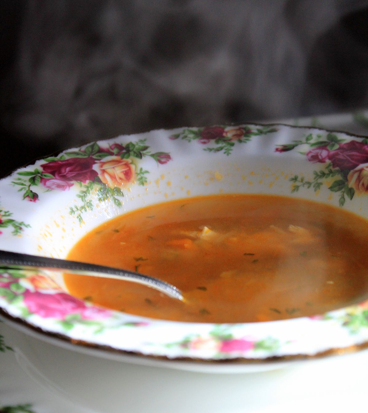 Steam rises from a bowl of Patricia Bart’s Philadelphia pepper pot soup. It’s her husband’s favorite.
