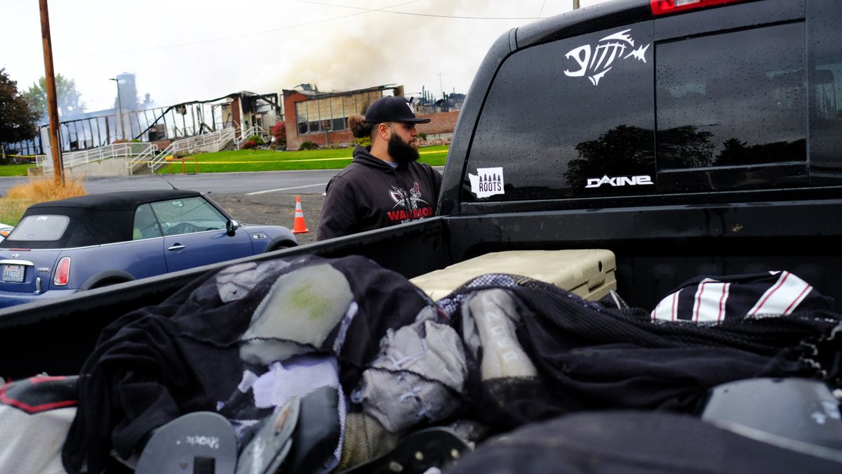 Almira Elementary School destroyed by fire Oct. 13, 2021 The