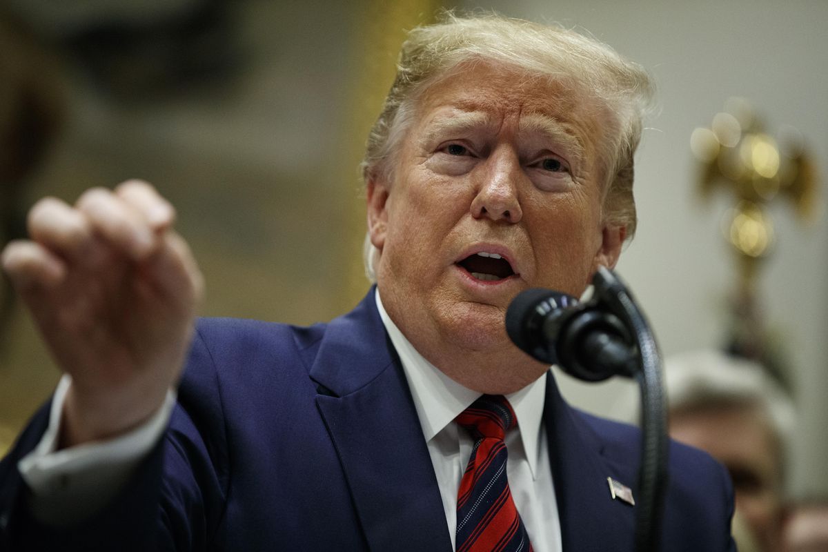 President Donald Trump speaks during a event on medical billing, in the Roosevelt Room of the White House, Thursday, May 9, 2019, in Washington. (Evan Vucci / associated press)
