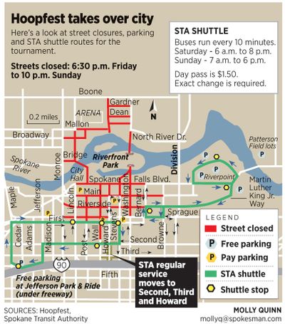Hoopfest closures (Graphic by Molly Quinn)