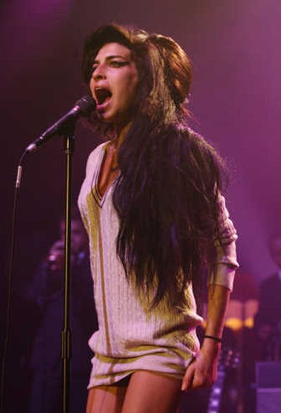 
British soul singer Amy Winehouse performs during her concert at the Volkshaus in Zurich, Switzerland, in this Oct. 25 photo. Associated Press
 (File Associated Press / The Spokesman-Review)