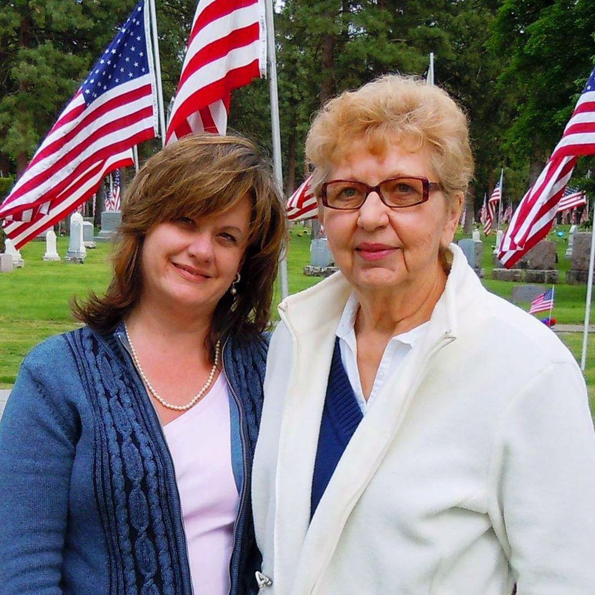 Cindy Hval with Mom, Shirley Burnett, in May 2013 (Courtesy)