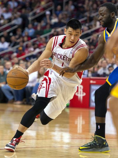 Jeremy Lin drove Houston to victory with 28 points, including five 3-pointers. (Associated Press)