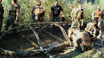 This is a scene from the new reality show “Survival School,” which premieres Sept. 9 on MOJO HD. The 10-week series was filmed at Fairchild Air Force Base. Courtesy of MOJO HD’s “Survival School” (Courtesy of MOJO HD’s “Survival School” / The Spokesman-Review)