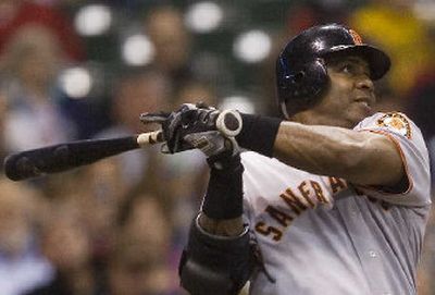
Barry Bonds, agreeing to a one-year deal, will continue his drive toward the career homer record with San Francisco. 
 (Associated Press / The Spokesman-Review)