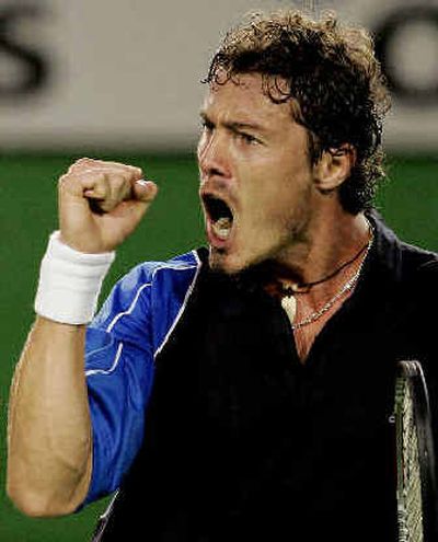 
Marat Safin had something to shout about.
 (Associated Press / The Spokesman-Review)