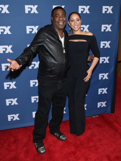 Comedian Tracy Morgan has cancelled a scheduled performance in Mississippi. Morgan and Megan Wollover are seen at  a premiere of “The People v. O.J. Simpson: American Crime Story” at the AMC Empire 25 on , March 30, 2016, in New York. (Evan Agostini / Invision/Associated Press)