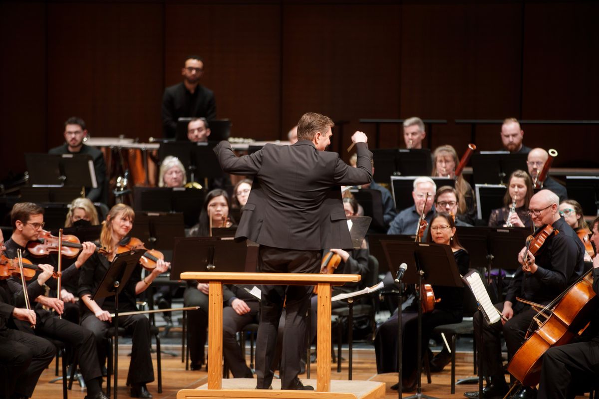 James Lowe conducts the Spokane Symphony, which will open its 81st season this fall. (Courtesy of Danny Cordero)