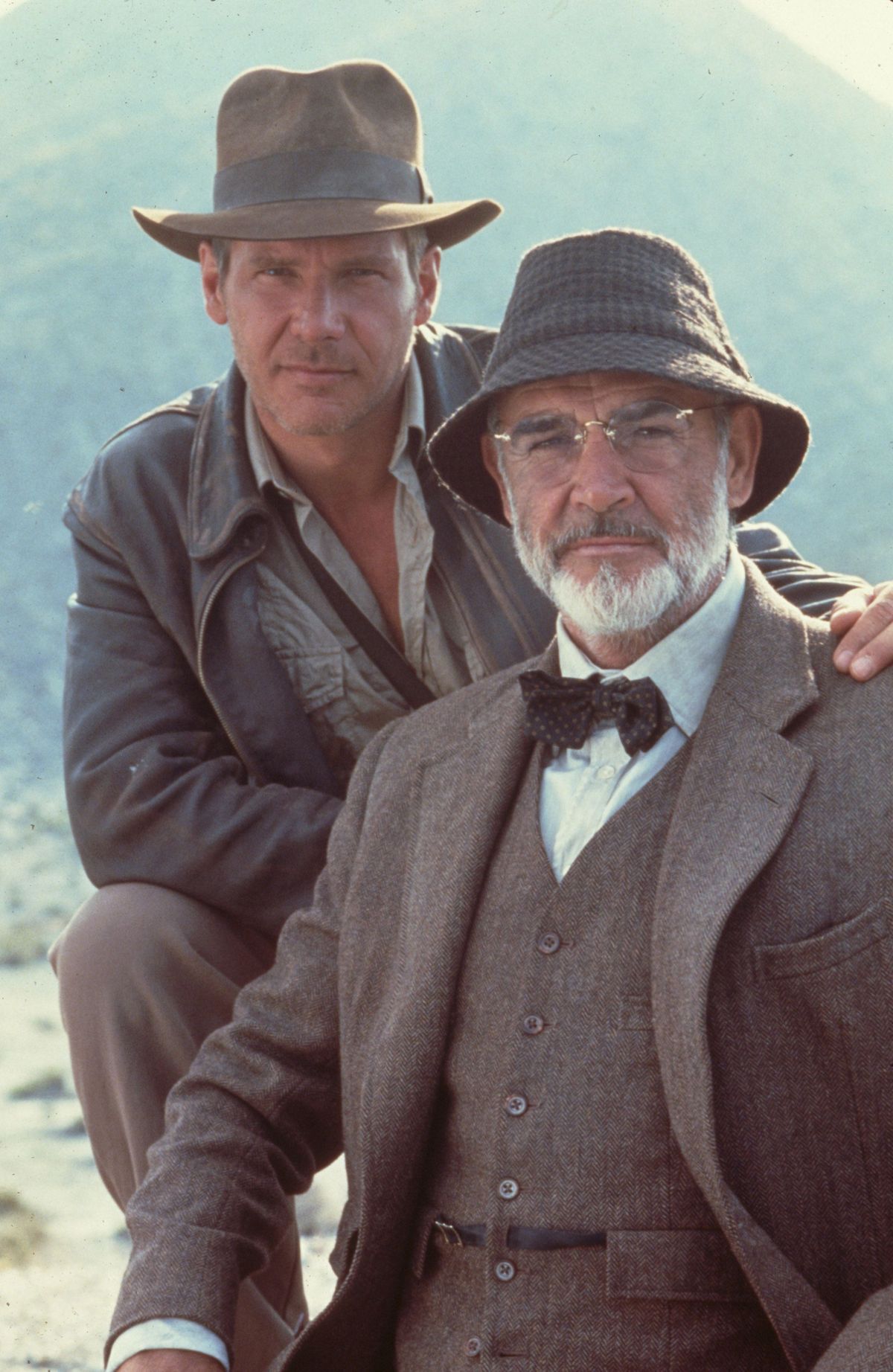 Harrison Ford stars as Indiana Jones and Sean Connery as his father, Henry Jones, in “Indiana Jones and the Last Crusade.”  (SNAP/Entertainment Pictures)