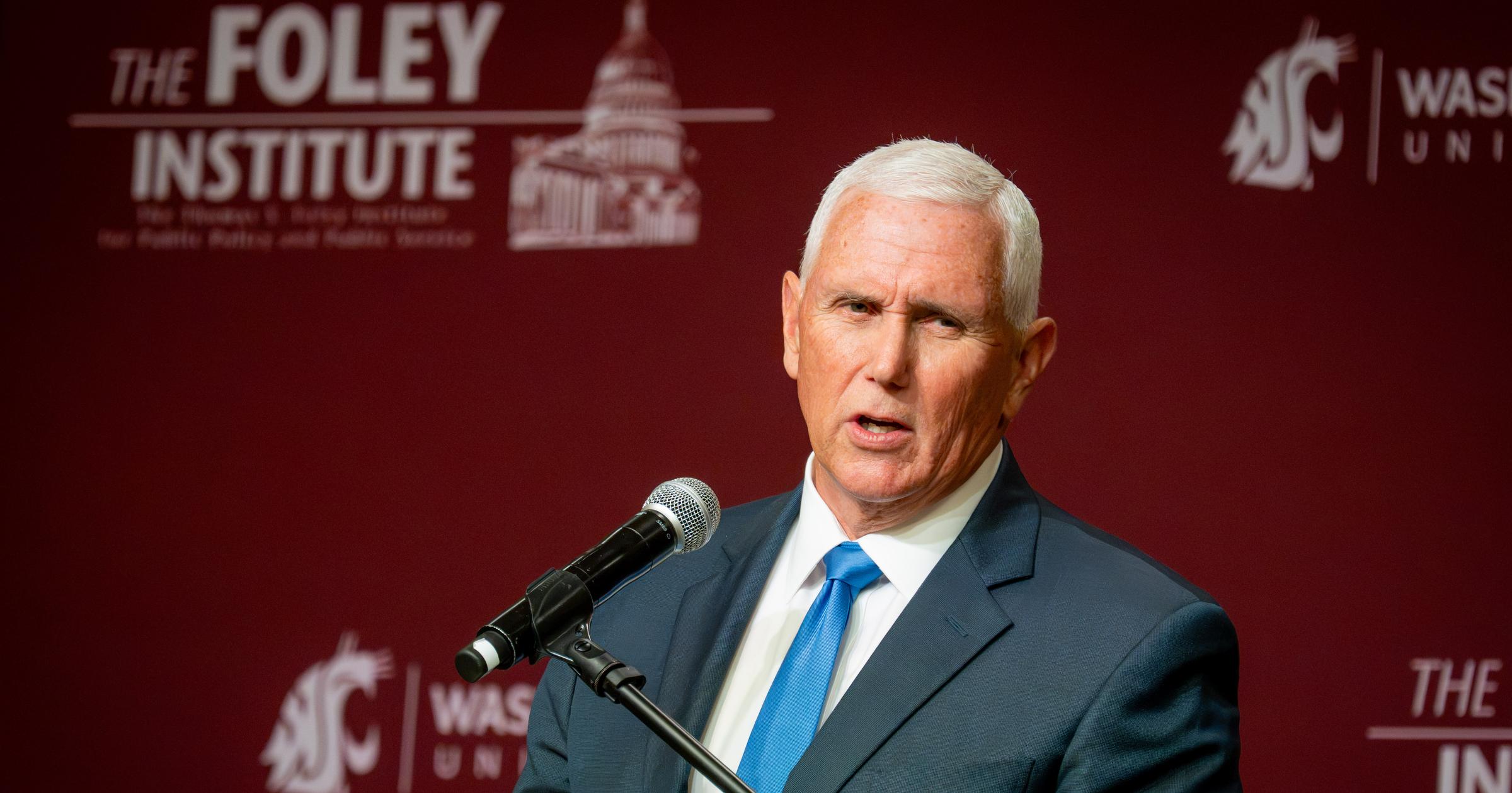 ‘True American hero': Former VP Mike Pence receives Foley Award in Spokane for actions during capitol insurrection