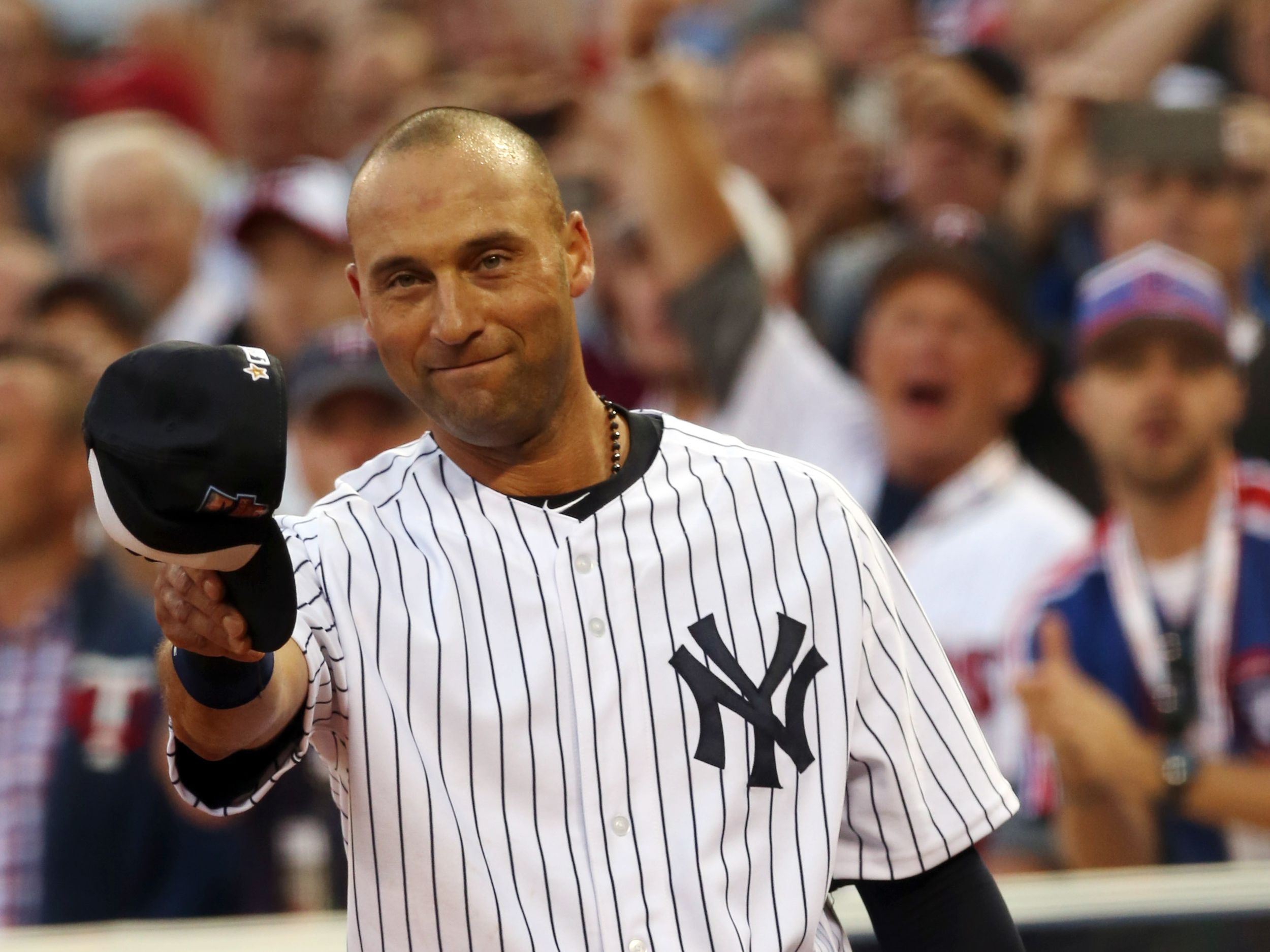 Derek Jeter gets ovation, doubles in first at-bat of 2014 All-Star