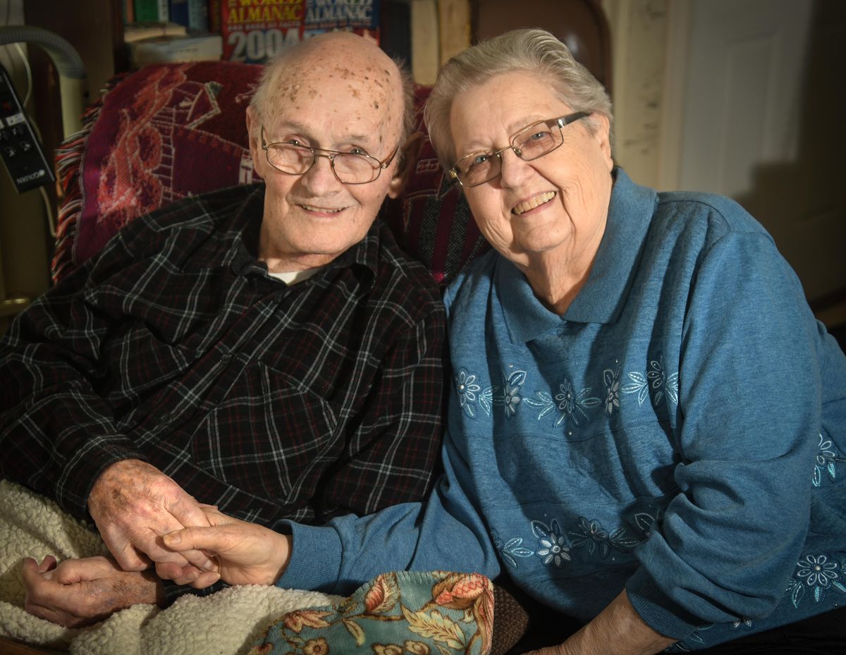 Dave and Maxine Wise celebrated their 70th anniversary on Feb. 5. They met on a blind date in Colville, Wash. (Dan Pelle / The Spokesman-Review)