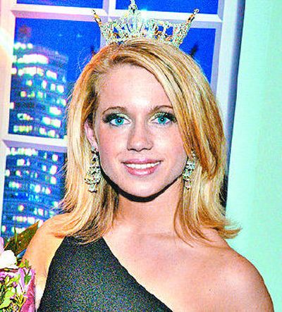 
Elizabeth Lamb-Ferro, Miss Spokane 2007, poses for a photo taken immediately after her coronation. 
 (Richard Learnard, Northwest Images / The Spokesman-Review)