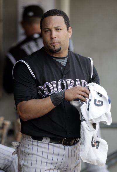 The son of Rockies catcher Yorvit Torrealba was kidnapped in Venezuela earlier this month. (Associated Press / The Spokesman-Review)