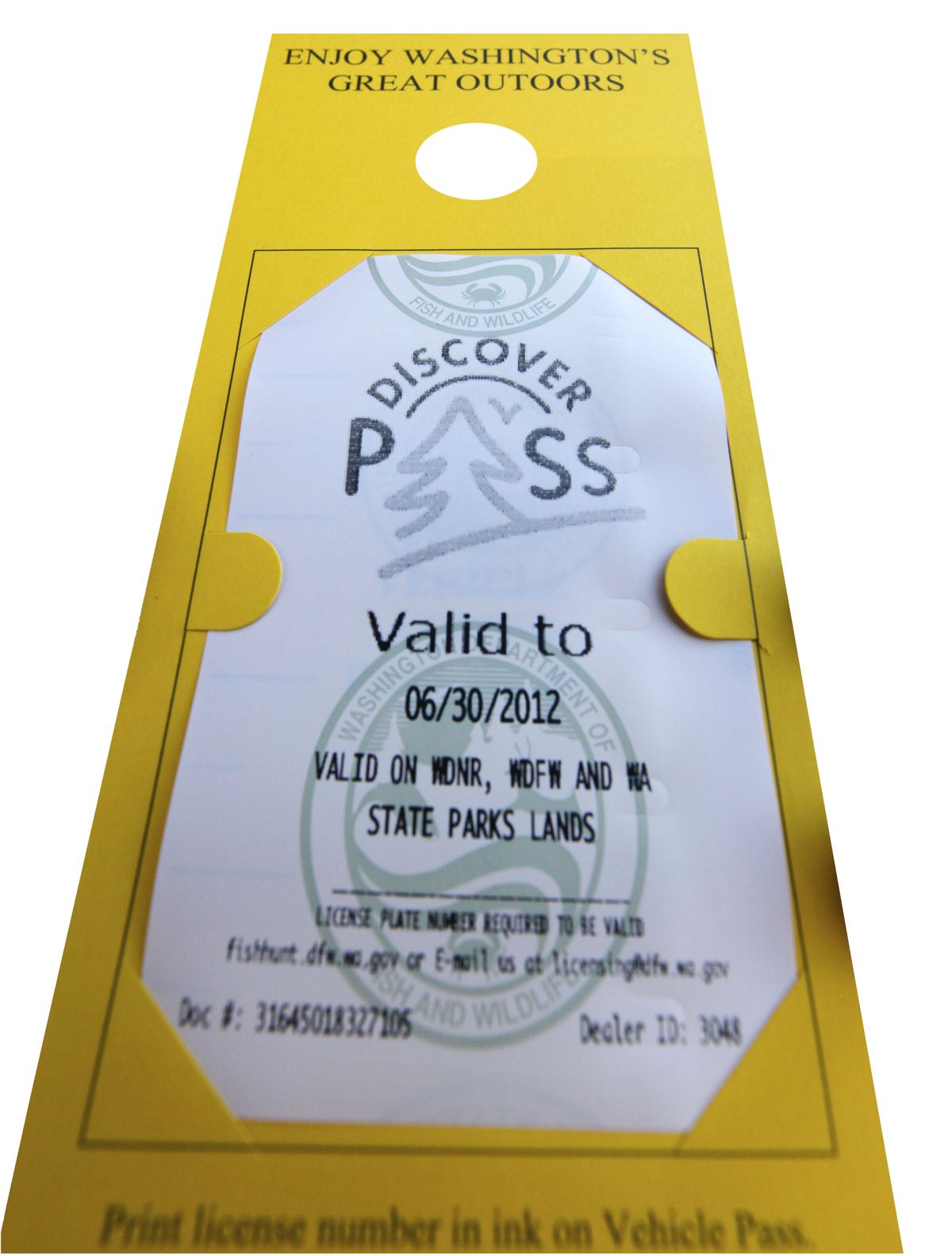 Washington’s Discover Pass was introduced in 2011, requiring the $30 annual pass to enter state parks and most other state lands. Sales of the pass did not initially meet expectations, forcing the cash-strapped State Parks to issue pink slips to eliminate 160 of the agency’s 516 full-time employees. (Associated Press)