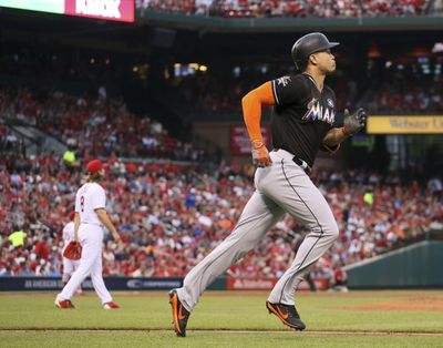 Miami Marlins slugger Giancarlo Stanton is the top seed for the Home Run Derby. (Chris Lee / Associated Press)