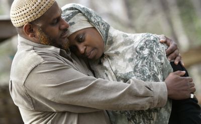 Lisa Valentine stands with her husband, Omar Hall, at her home in Douglasville, Ga.  (File Associated Press / The Spokesman-Review)