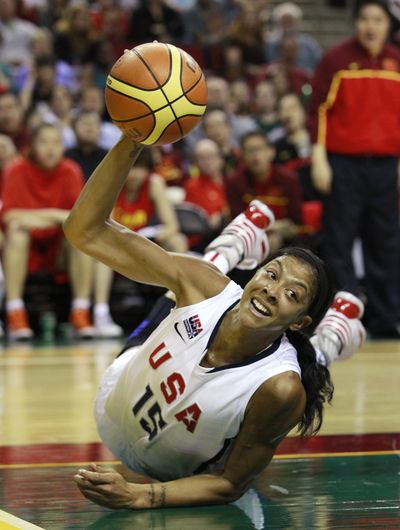 Candace Parker and the U.S. face Australia in semifinals. (Associated Press)
