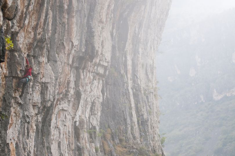 Rock and ice climber Dawn Glanc climibing in Montenegro. (Courtesy photo)