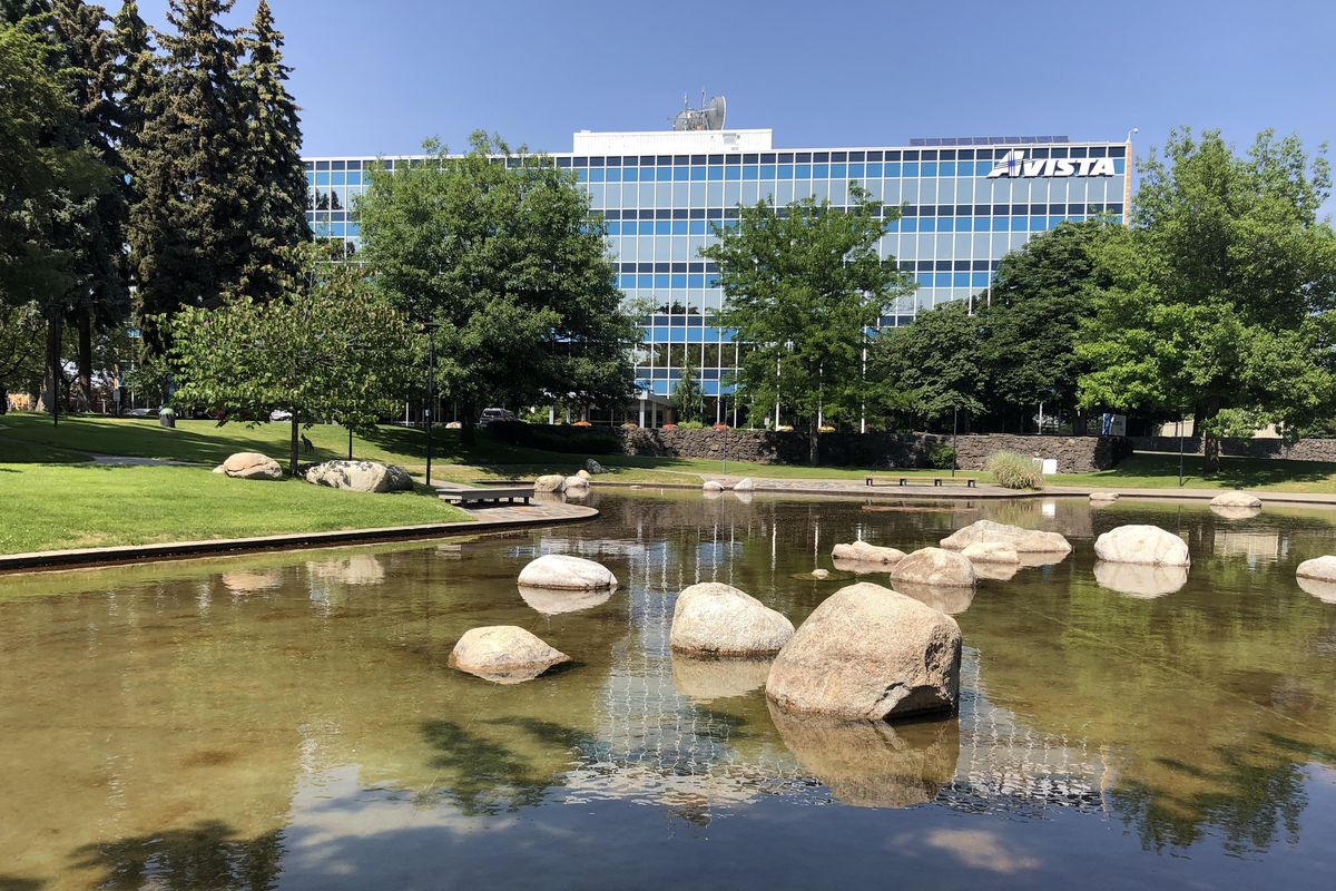 The headquarters of Avista Utilities. The corporation’s stock price fell sharply at the opening bell of the New York Stock Exchange on Dec. 6, 2018, the day after Washington regulators rejected Avista’s sale to Ontario-based Hydro One. (Jesse Tinsley / The Spokesman-Review)