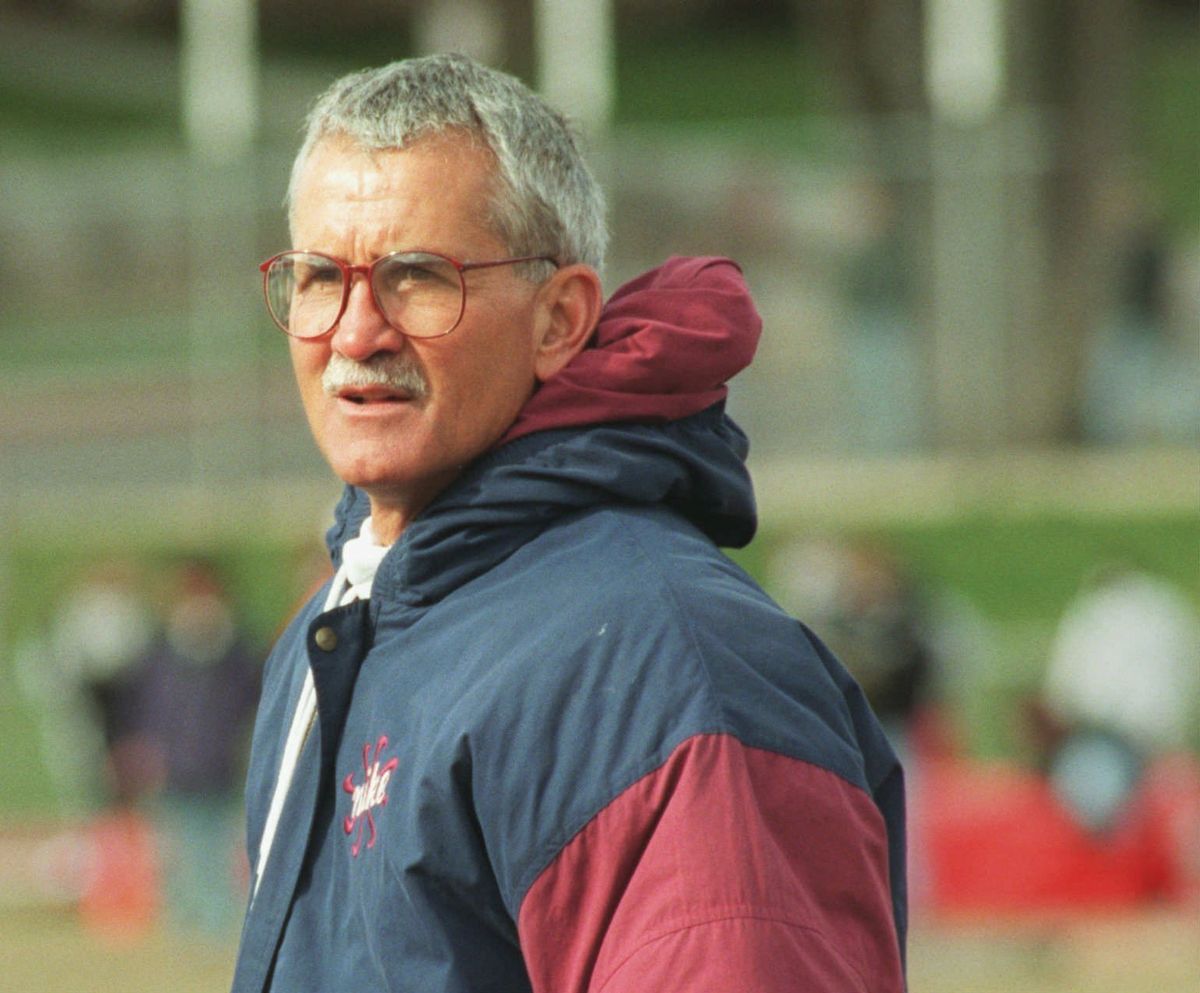 Idaho track and field coach Mike Keller, pictured in 1996.  (Dan Pelle/The Spokesman-Review)