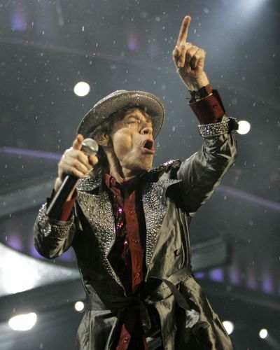 Rolling Stones frontman Mick Jagger, he of the hollow cheeks and lean physique, is going strong at 65.Associated Press photos (Associated Press photos / The Spokesman-Review)