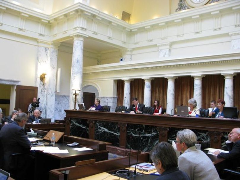 Joint Finance-Appropriations Committee debates on Wednesday as the end of Idaho's legislative session nears. (Betsy Russell)